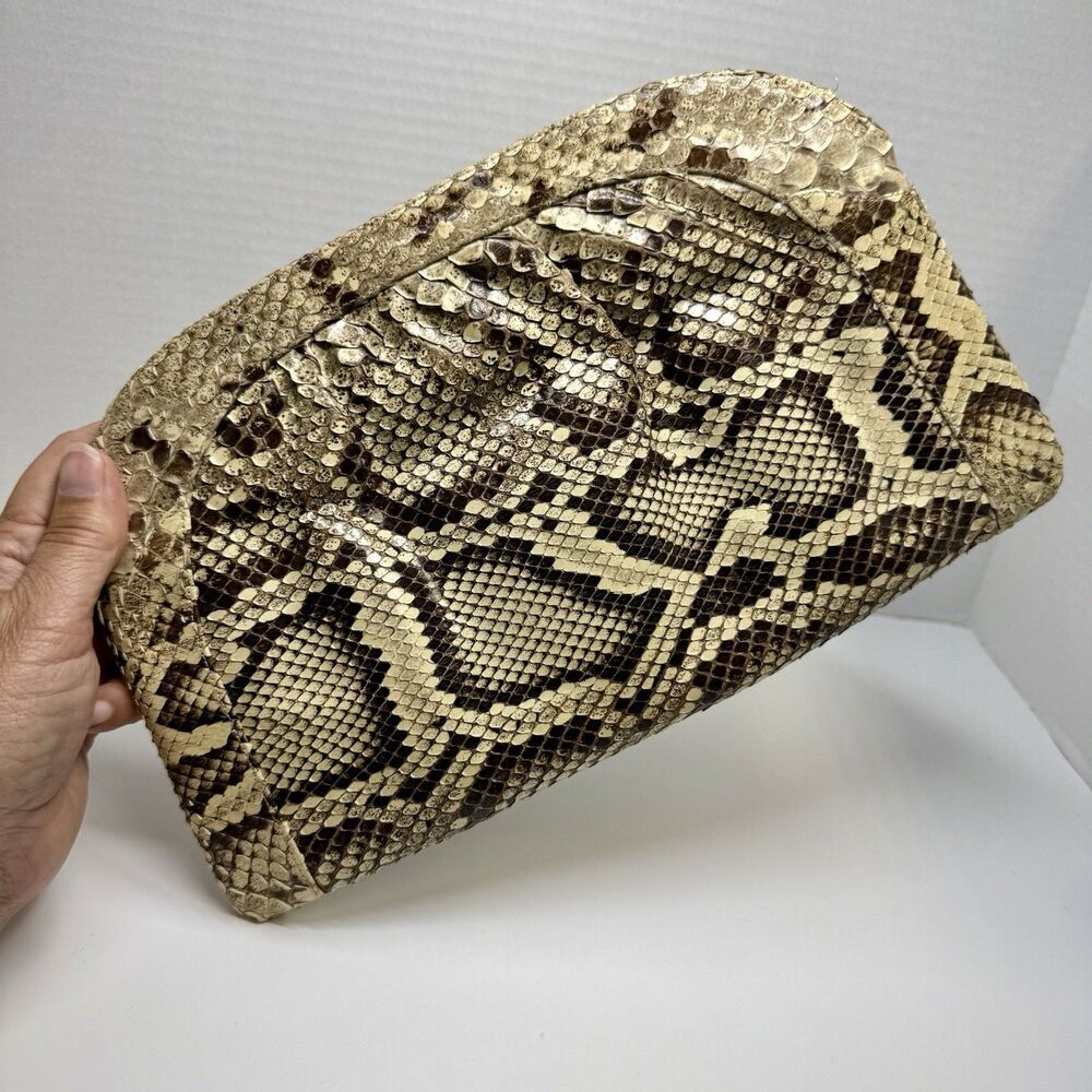 Morris Moskowitz Vintage Snake Skin Clutch Bag